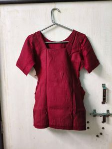 Maroon Short Kurta