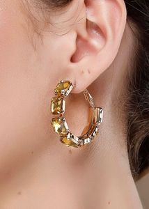 Contemporary hoop earrings