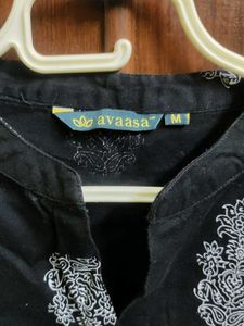 Black Avaasa Kurta