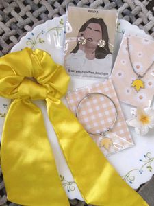 new yellow hair accessories combo
