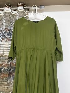 Olive Green Midi Dress