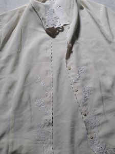Cream Half Sleeve Shirt