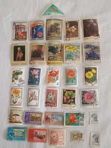31 vintage stamps