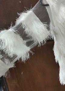 White Fringed Top