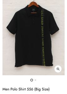 Armani Exchange Black Polo Shirt
