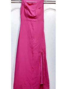 Elegant Pink Maxi Dress