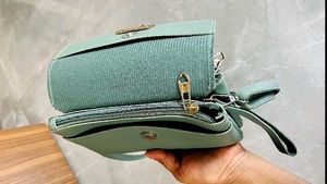 Stylish Green Crossbody Bag