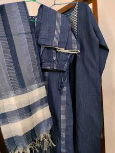 New Navy Blue Kurta Combo Set for Timeless Style