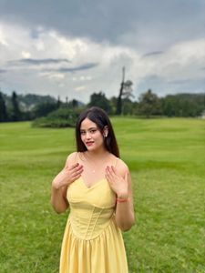 Yellow Summer Midi Dress