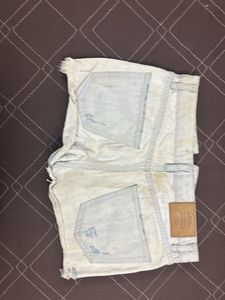 Distressed Denim Shorts