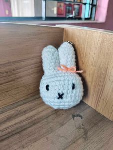 crochet miffy keychain ෆ⁠╹⁠ ⁠.̮⁠ ⁠╹⁠ෆ