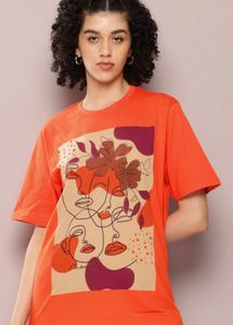 Orange Graphic T-Shirt