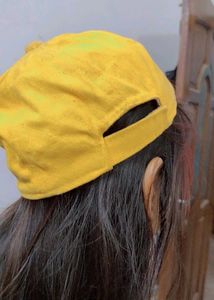 Cool Summer Yellow Cap 🧢 ( washable, Adjustable)