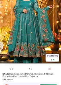 KALINI Women Ethnic Kurta Set With Palazzo