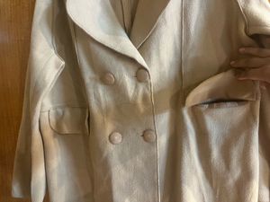 Tan Double-Breasted Blazer