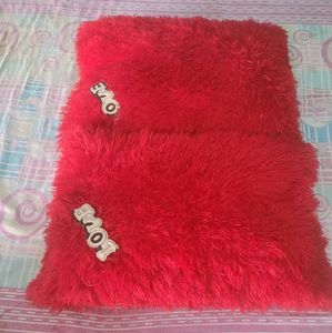 Pink Fluffy Travel Pillow