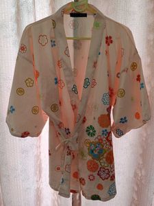 Vibrant Floral Kimono Robe