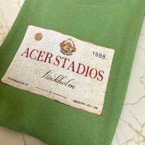 Green Graphic Print T-Shirt
