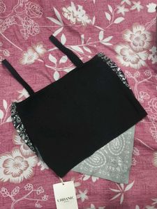 Black Bandana Print Crop Top