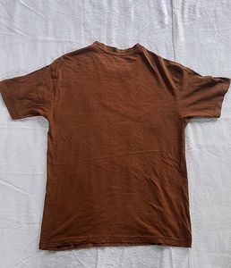 Brown "Over Thinking" Graphic T-Shirt