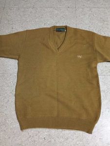 Vintage Brown V-Neck Sweater