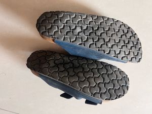 Blue Double Strap Sandals