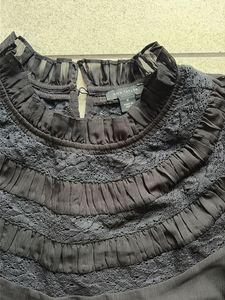 Ann Taylor Black Sheer Blouse