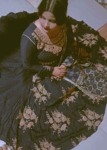 A Pretty Blue Glitter Gown