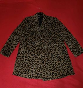 Zara Leopard Print Coat