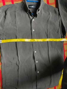 Olive Green Button-Down Shirt