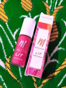 MyGlamm LIT Nail Enamel - Pink(matte adultting)