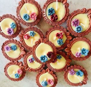Handmade Diwali Clay Diyas