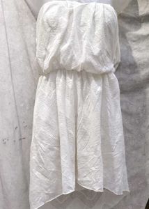 White Strapless Mini Dress