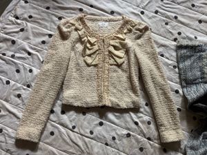Chic Textured Cropped Jacket