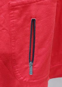 Red Zip-Up Hoodie
