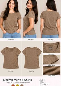 Classic Brown Heathered T-Shirt