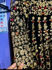 Heavy flared gown