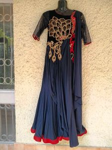 Elegant Ethnic Drape Gown/Kurta