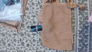 Chic Bow Front Bandeau Top