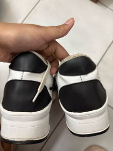 Classic White &amp; Black Sneakers