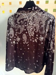 zudio Chic Paisley Print satin Shirt