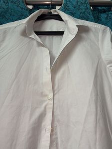 Classic White Button-Up Shirt