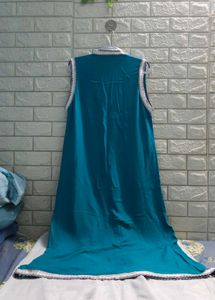 Long, Sleeveless Open- Front Vest or Shrug