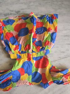 Vibrant Abstract Print Mini Dress