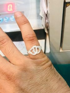 🕉️ Om Ring Pure Silver (wt:-3.200g)