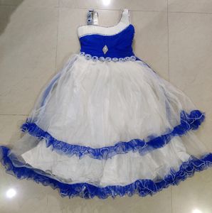 Blue & White Princess Frock
