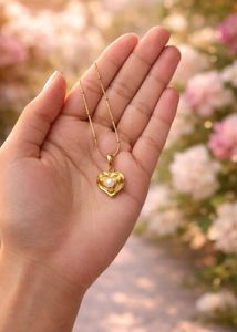 Heart Pearl Pendant Necklace