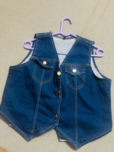 slay denim top ✨