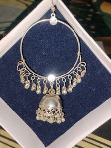 Stylish Silver Jhumka Earrings