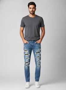 GAP Distressed Blue Denim Jeans